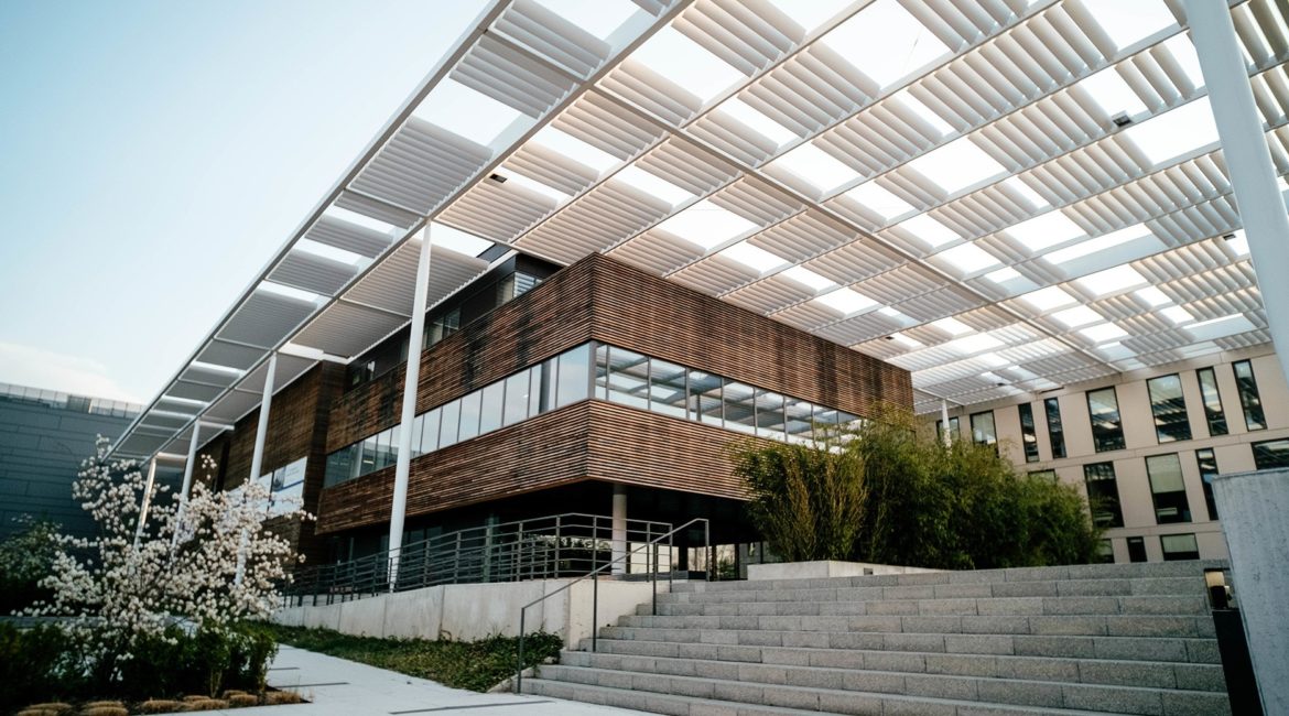 Modern apartment with a pole