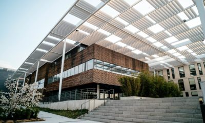 Modern apartment with a pole